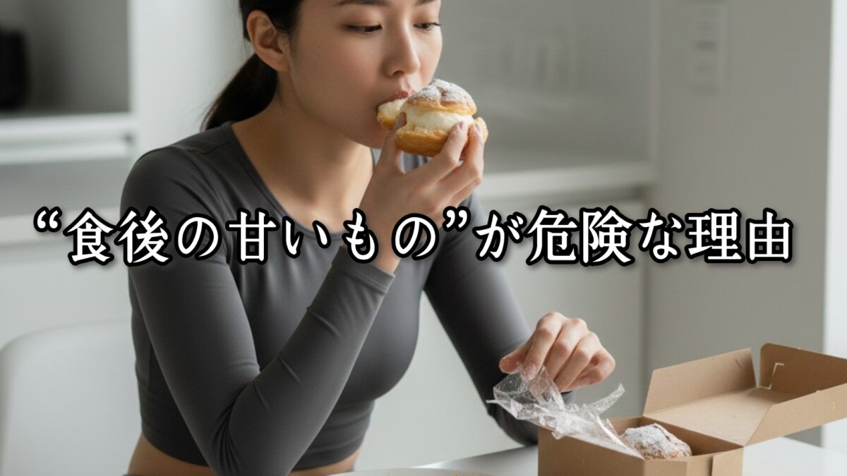 薬院・高砂エリアのパーソナルジムTRYCEが教える｜“食後の甘いもの”が危険な理由