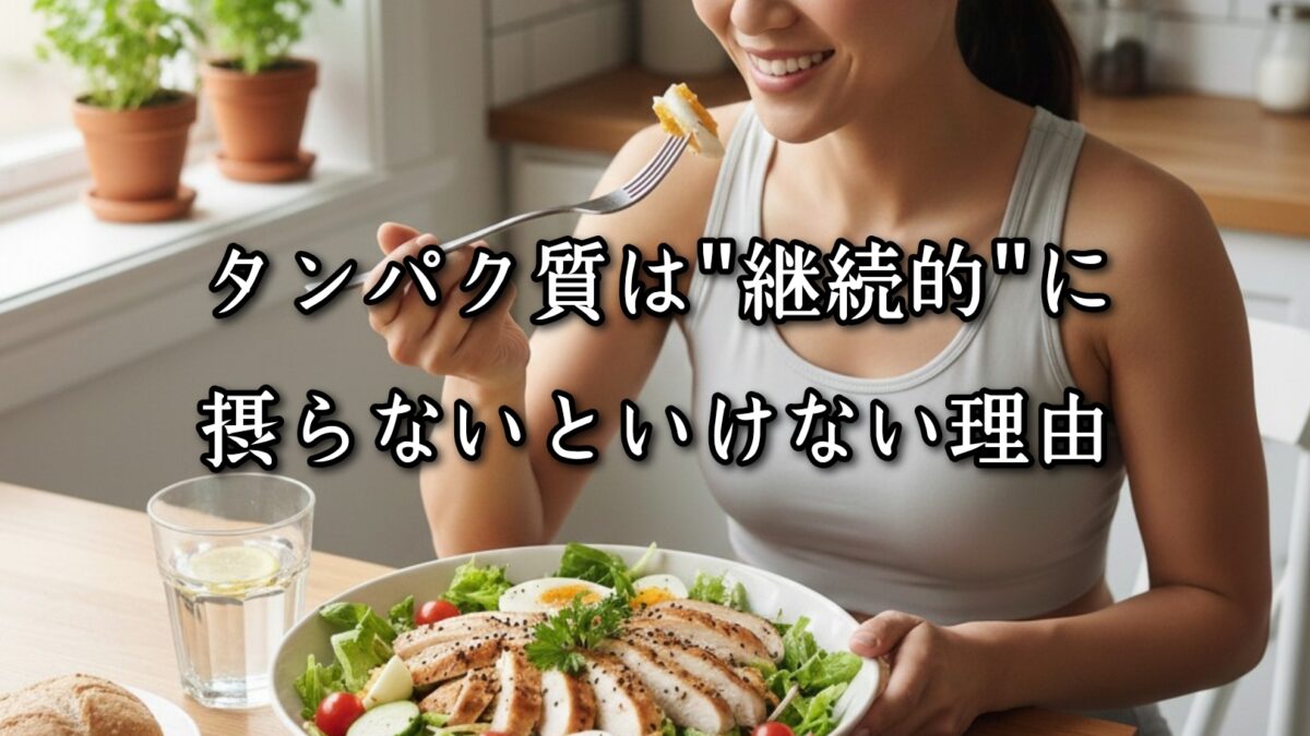 薬院・高砂エリアのパーソナルジムTRYCEが教える｜タンパク質は‟継続的”に摂らないといけない理由