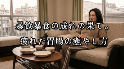 薬院・高砂エリアのパーソナルジムTRYCEが教える｜暴飲暴食の成れの果て。疲れた胃腸の癒やし方