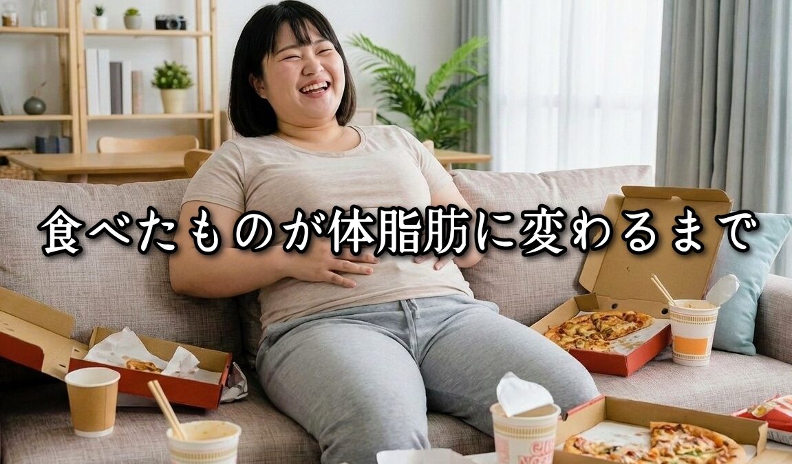 薬院・高砂エリアのパーソナルジムTRYCEが教える｜食べたものが体脂肪に変わるまで