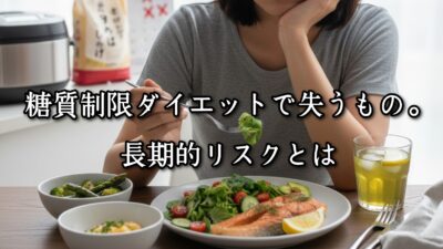 高砂・清川エリアのパーソナルジムTRYCEが教える｜糖質制限ダイエットで失うもの。長期的リスクとは
