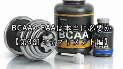 高砂・清川エリアのパーソナルジムTRYCEが教える｜BCAA・EAAは本当に必要か【第3部：サプリメント編】
